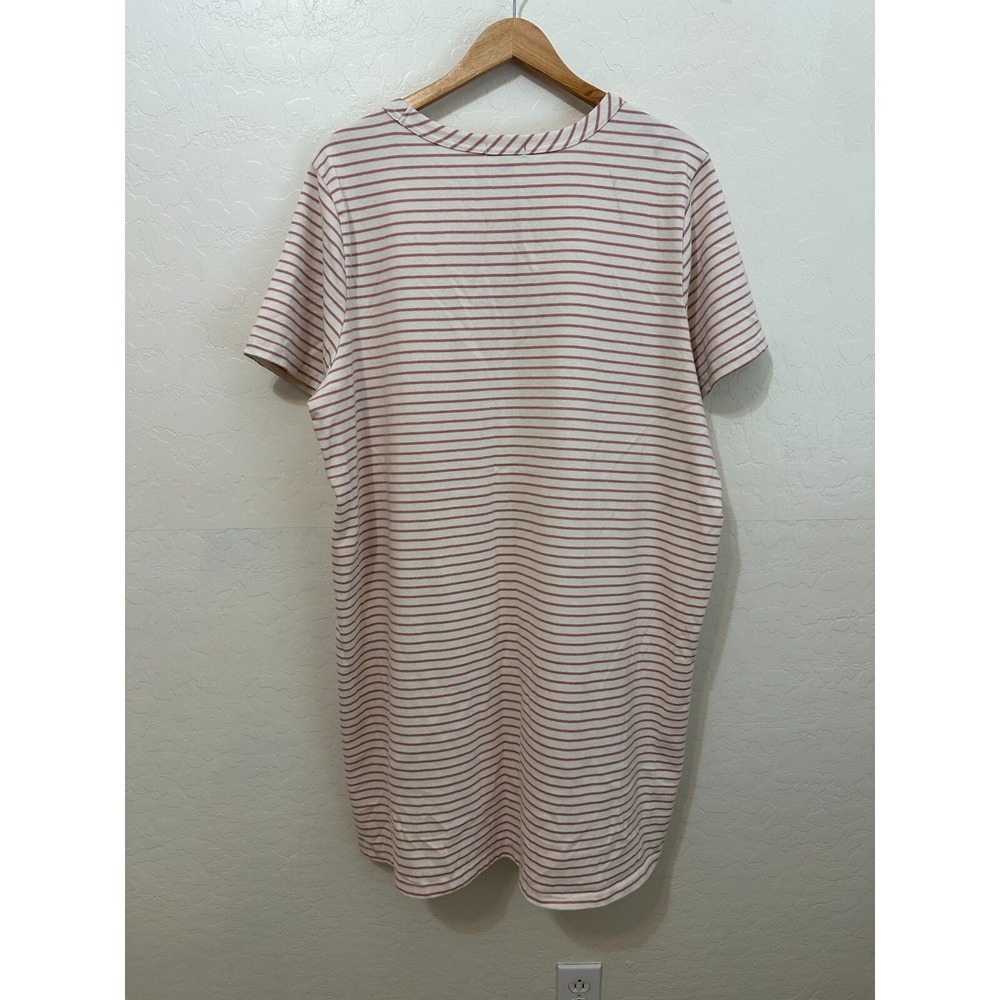 Buffalo Womans Tennis Prep Striped T shirt Dress Size XL Beachy Minimal Vacay - Picture 7 of 13